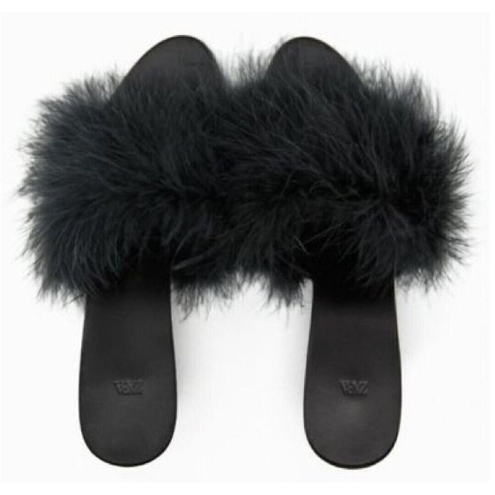 ZARA Feather Sandals Size EU 40/US 9.5 - Picture 13 of 13